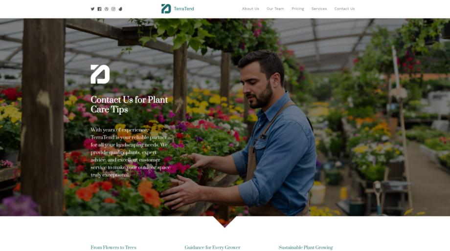 Modern Landscaping & Outdoor Website Template
