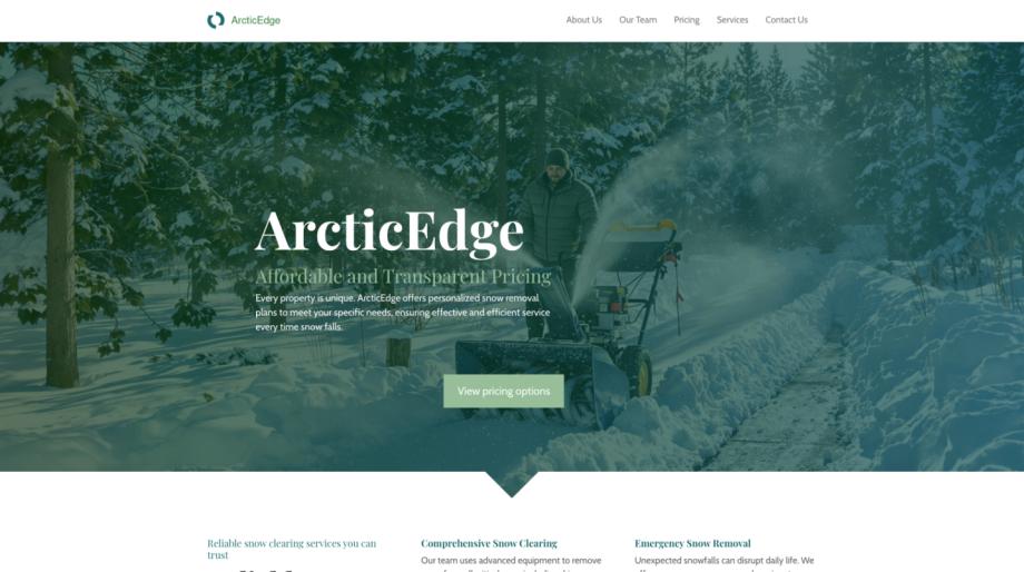 ArcticEdge - Professional Snow Removal Services Template