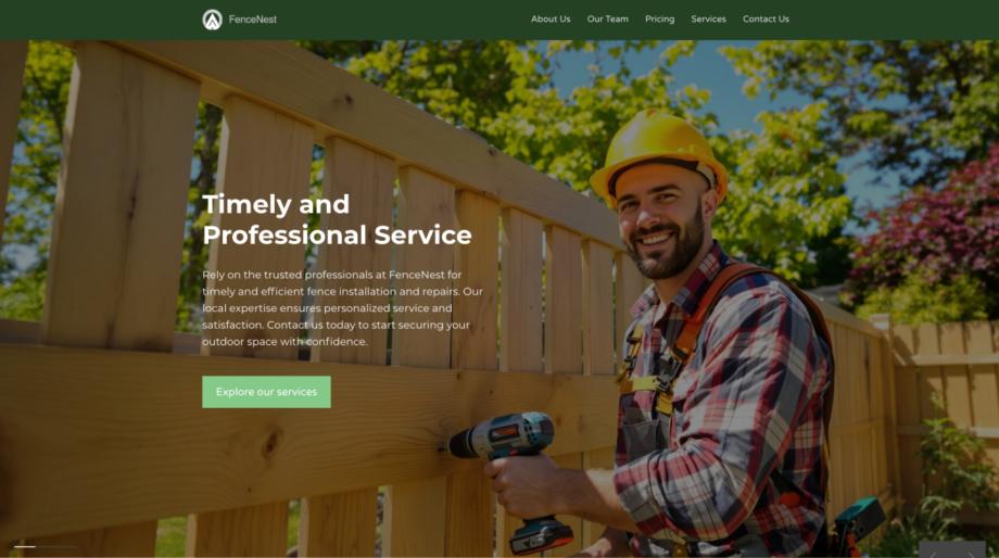 FenceNest - Expert Contractor Template for Stunning Outdoor Spaces