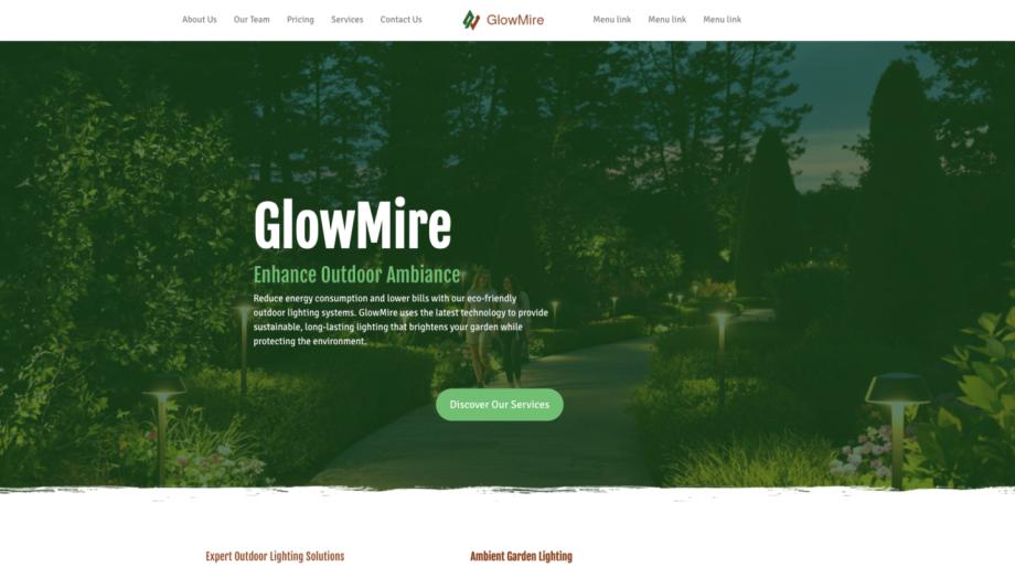 GlowMire - Modern Outdoor Lighting Template