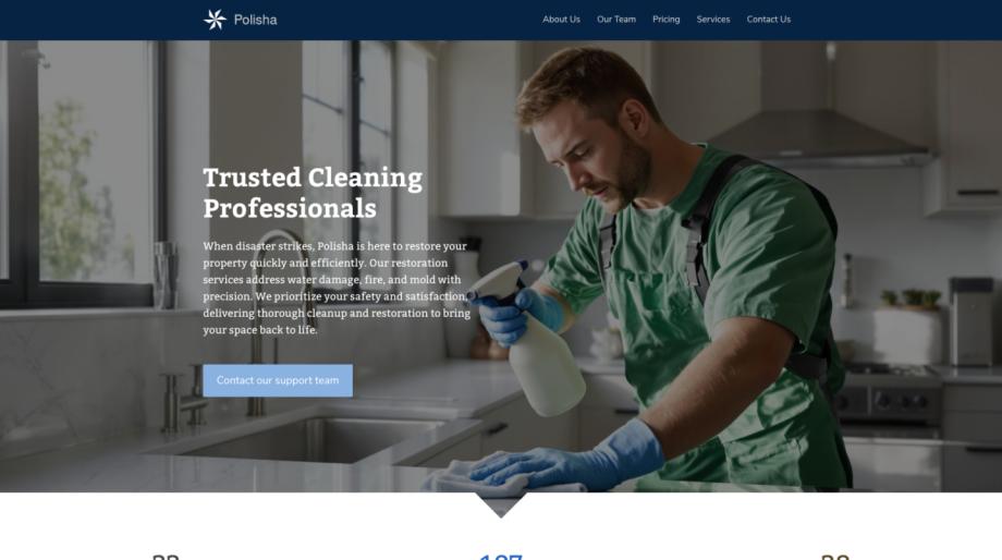 Polisha - Professional Cleaning Service Template