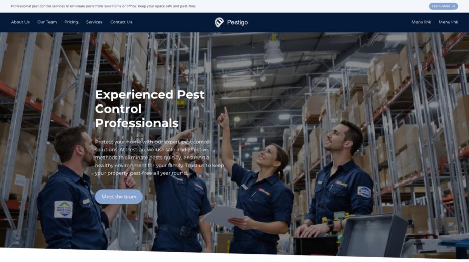 Pestigo - Professional Pest Control Website Template