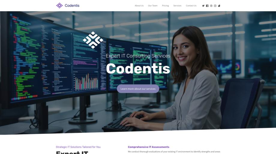 Codentis - Professional IT Consultant Website Template