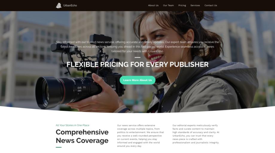 UrbanEcho - Professional News Service Template