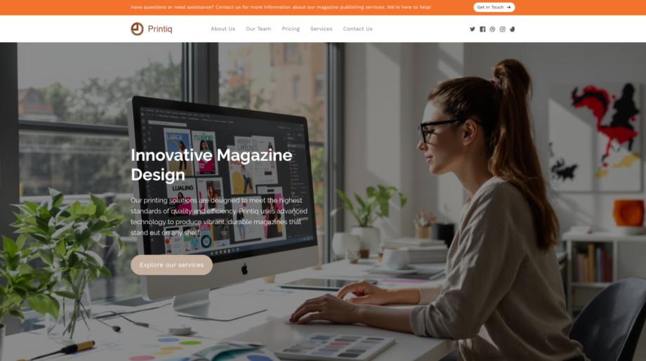 Printiq - Professional Magazine Publisher Template