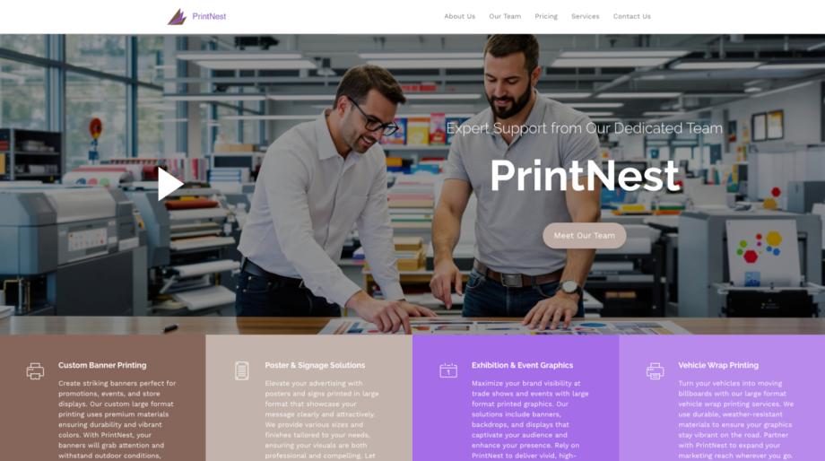 Professional Large Format Printing Services with PrintNest