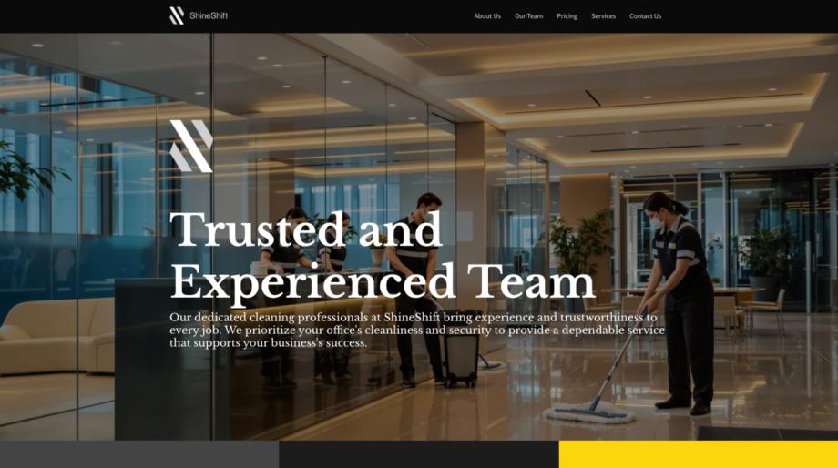 ShineShift - Professional Office Cleaning Services Template
