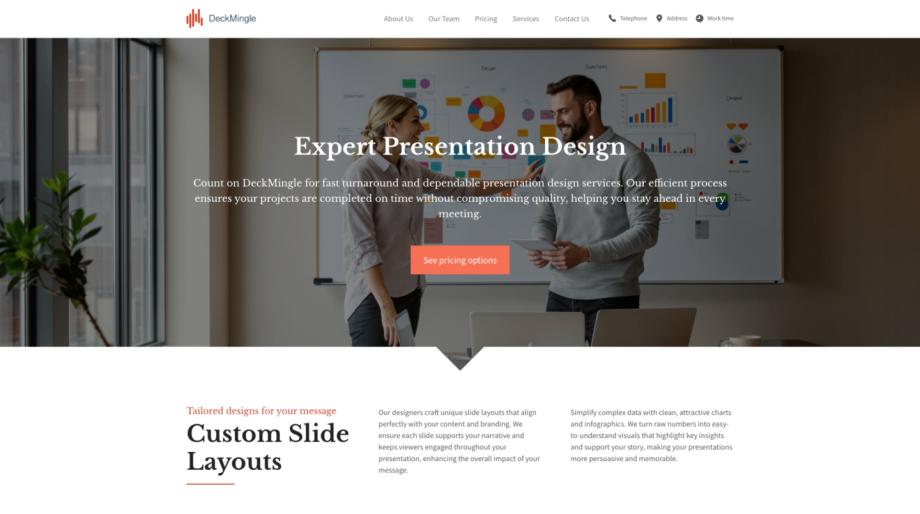 Professional Office Services Template for Presentation Design
