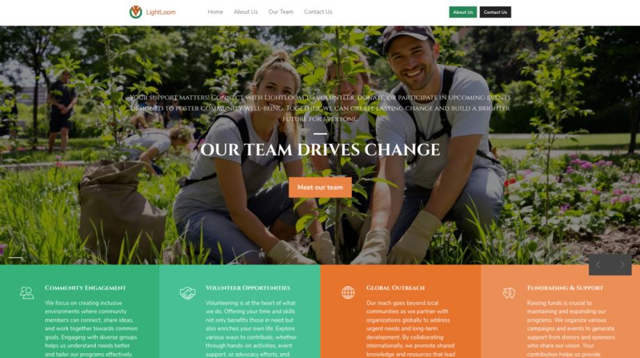 LightLoom - Modern Non-Profit Community Template