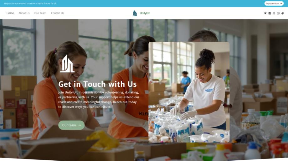 Unityloft - Foundation & Community Services Template