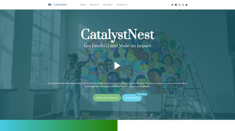 CatalystNest - Empowering Youth Through Community Engagement