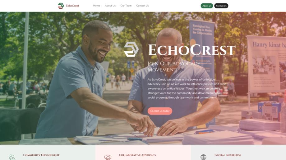 EchoCrest - Advocacy Group Website Template