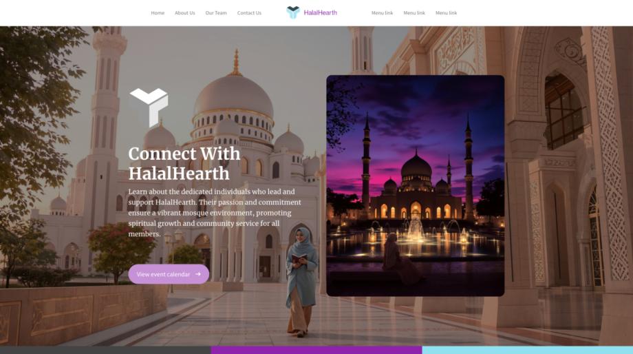 HalalHearth - Professional Mosque Website Template