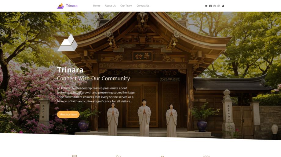 Trinara - Modern Shrine Website Template