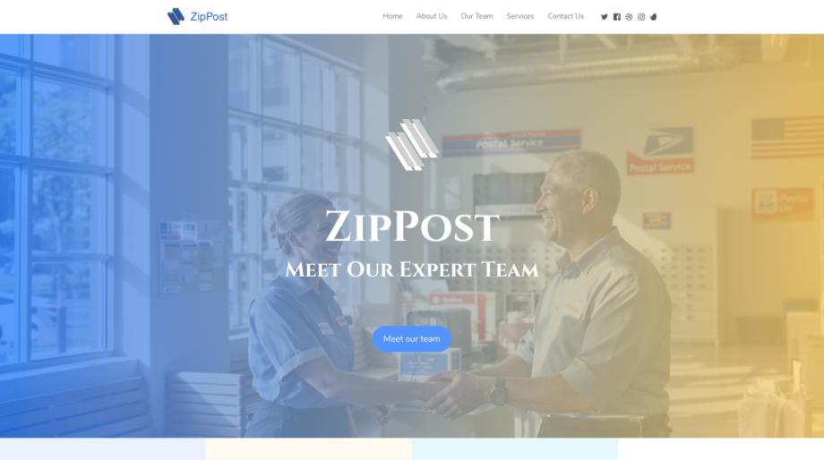 ZipPost - Modern Post Office Website Template
