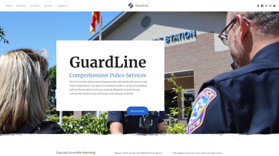 GuardLine - Professional Police Department Website Template