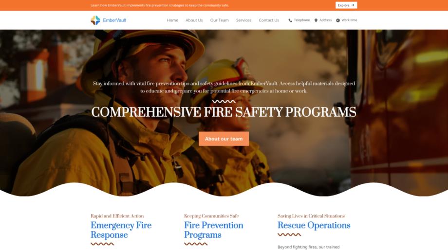 EmberVault - Professional Fire Department Website Template