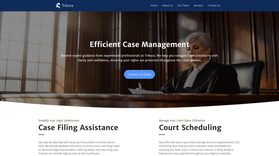 Tribora - Modern Court House Website Template