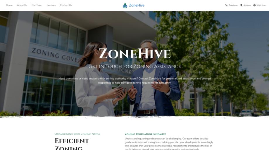 ZoneHive - Modern Zoning Authority Website Template