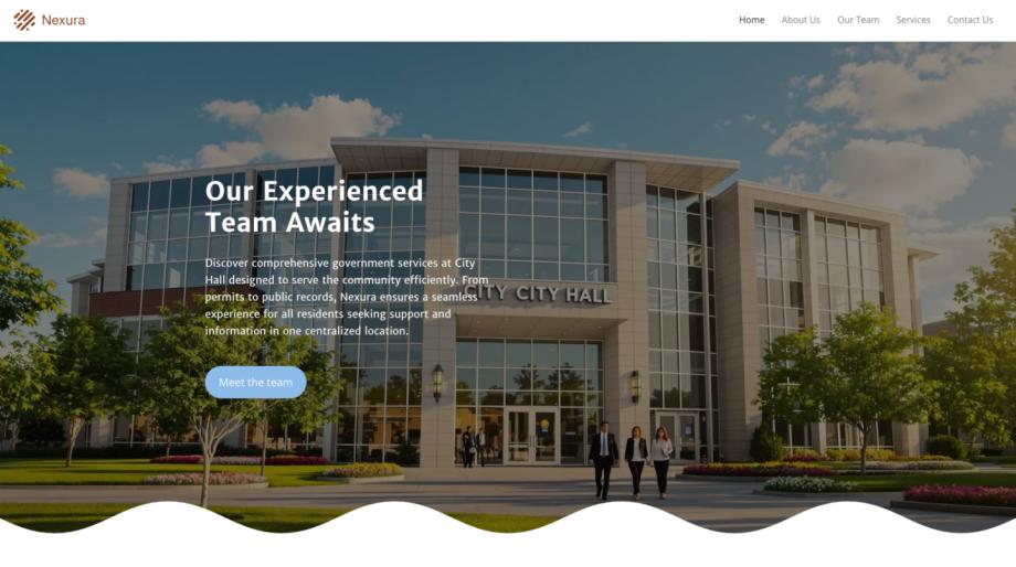 Nexura - City Hall Government Services Template