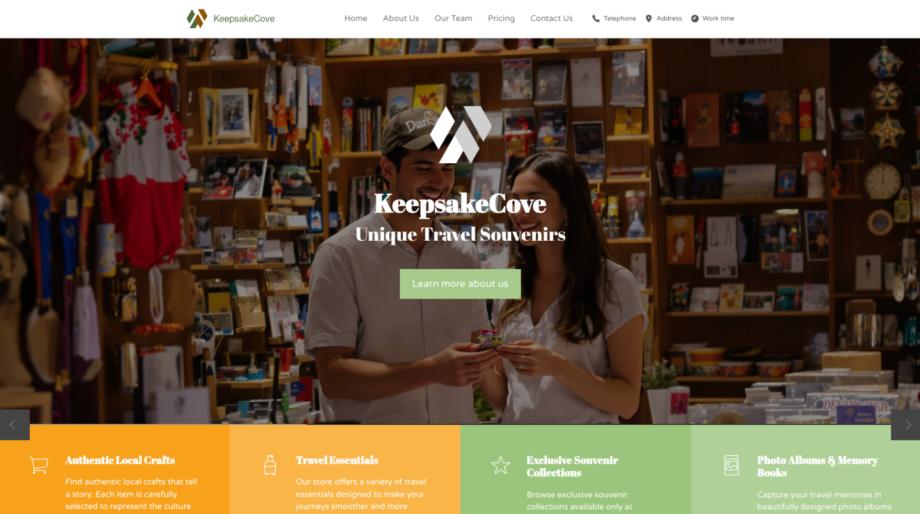 Explore Memories - KeepsakeCove Souvenir Store Template