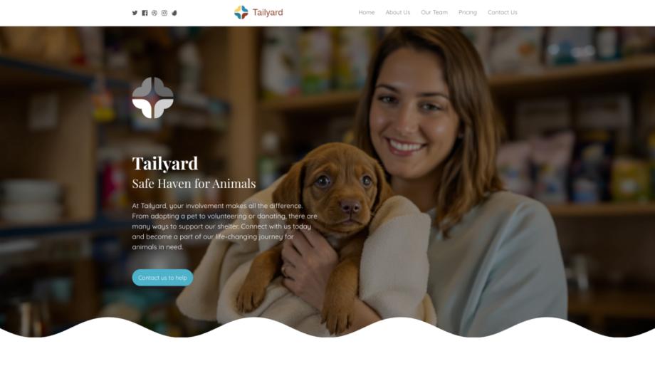 Tailyard - Modern Animal Shelter Website Template