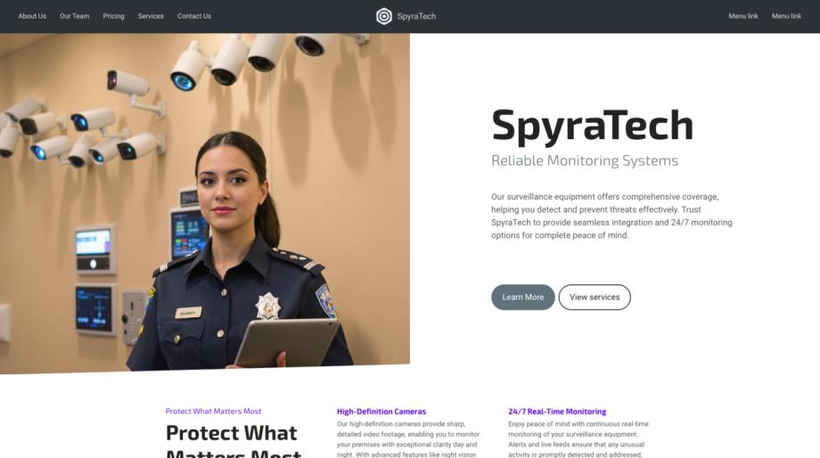SpyraTech - Advanced Surveillance Equipment Template