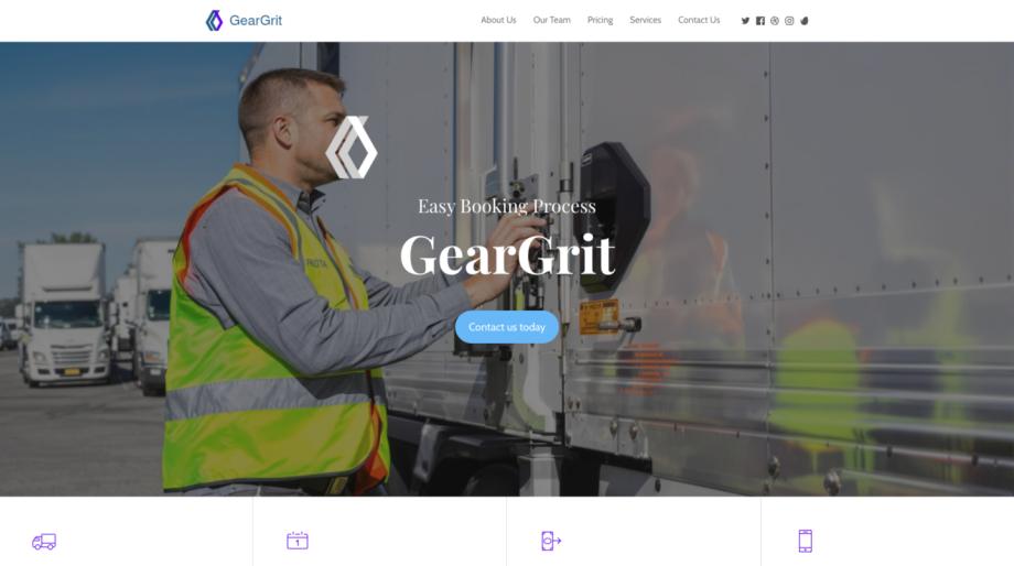 GearGrit - Truck Rental Website Template