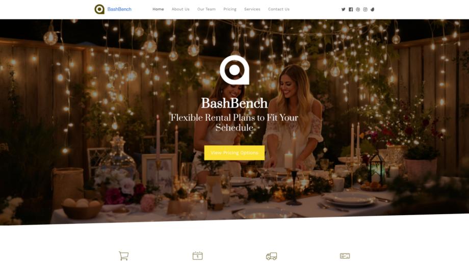 BashBench - Premier Party Equipment Rental Template