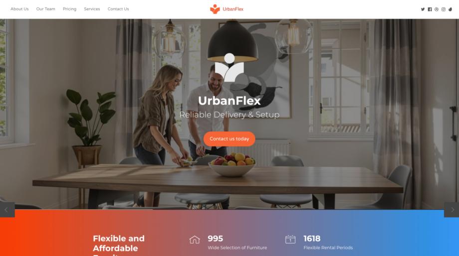 UrbanFlex - Innovative Furniture Rental Template