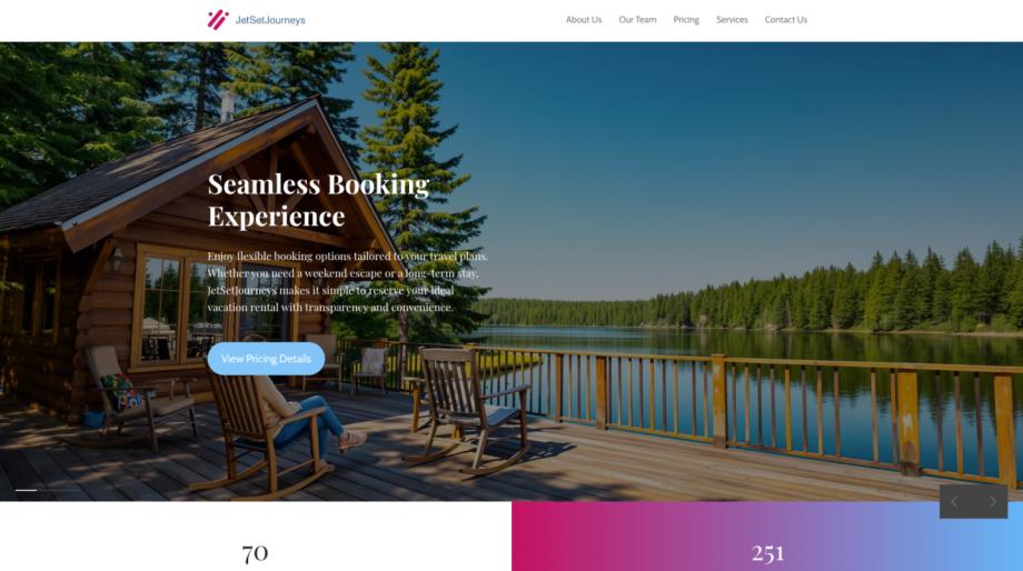 JetSetJourneys - Luxury Vacation Rental Template
