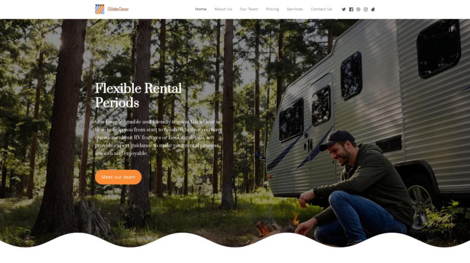 GlideGear - Premium RV Rental Website Template