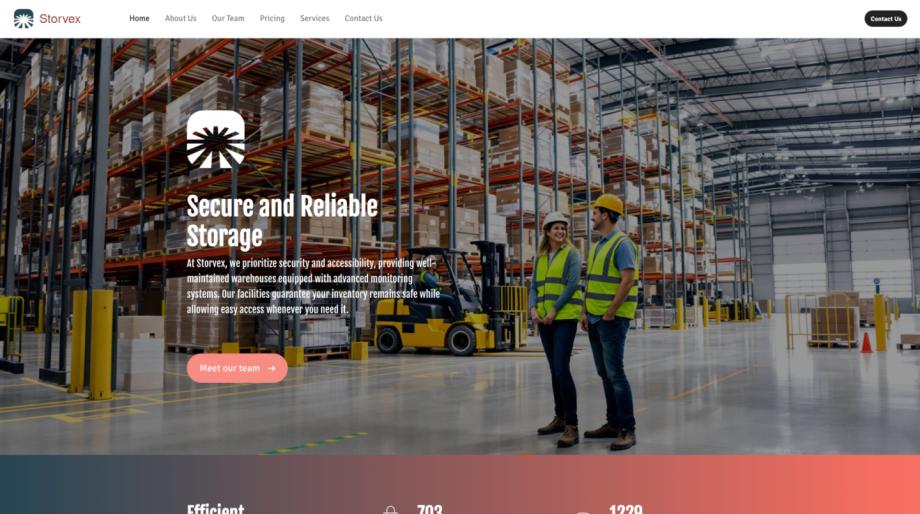 Storvex - Modern Warehouse Storage Template
