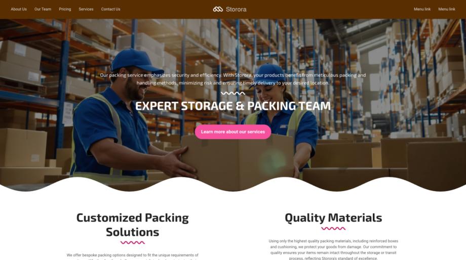 Storora - Professional Packing Service Template