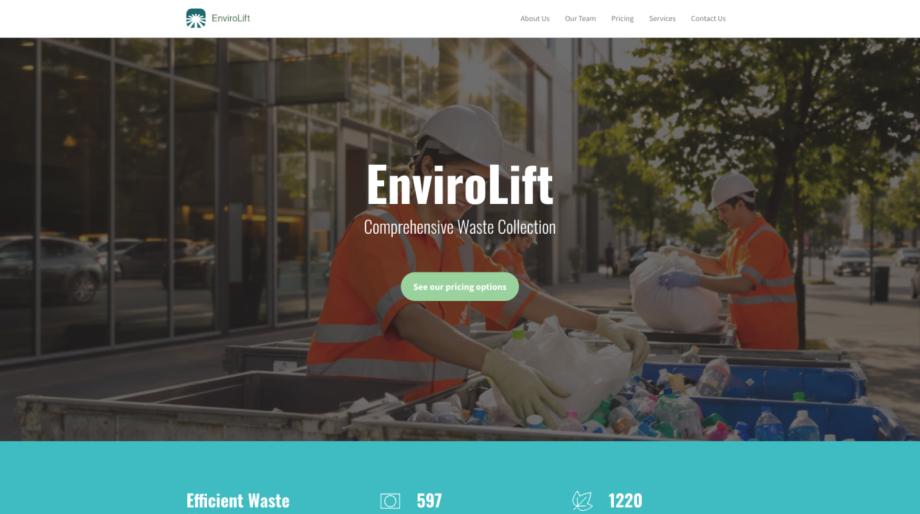 EnviroLift - Waste Management Services Template