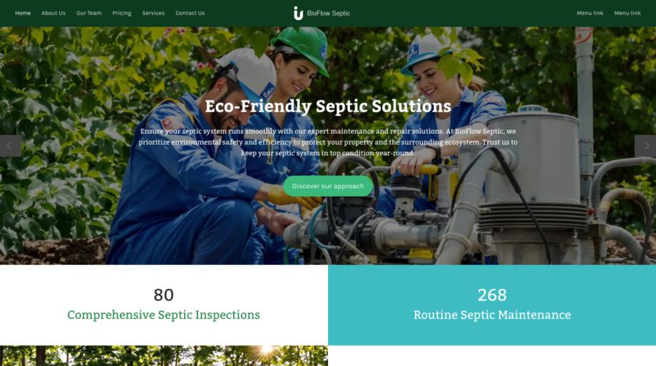 BioFlow Septic - Professional Environmental Services Template