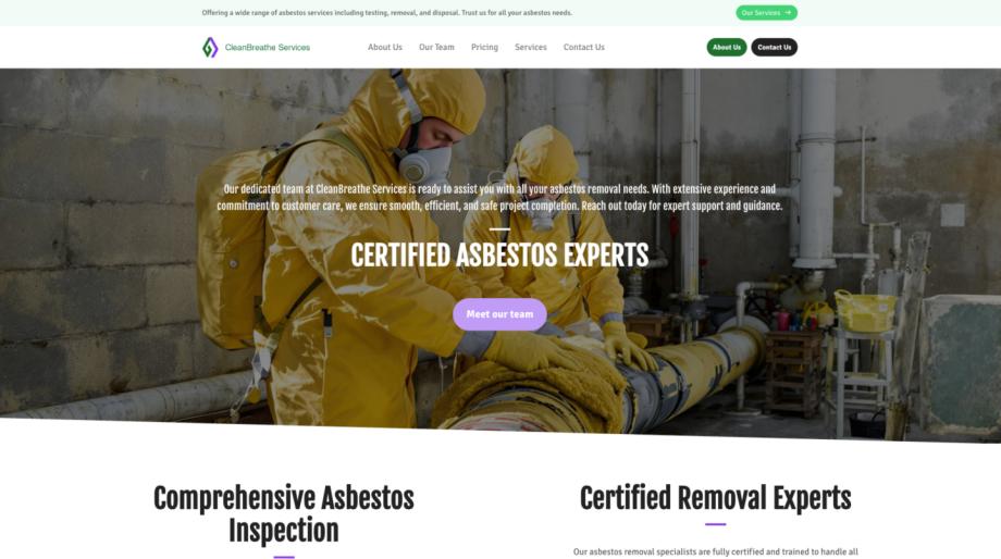 CleanBreathe Services for Professional Asbestos Removal