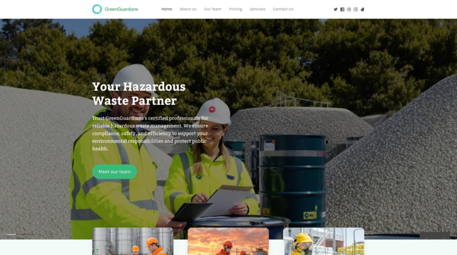 GreenGuardians - Environmental Services Website Template