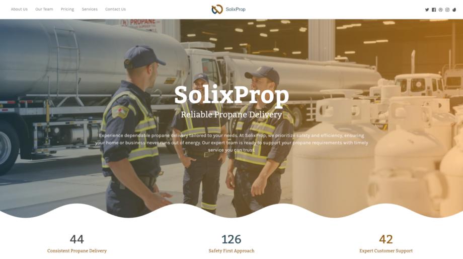 SolixProp - Modern Propane Supplier Website Template