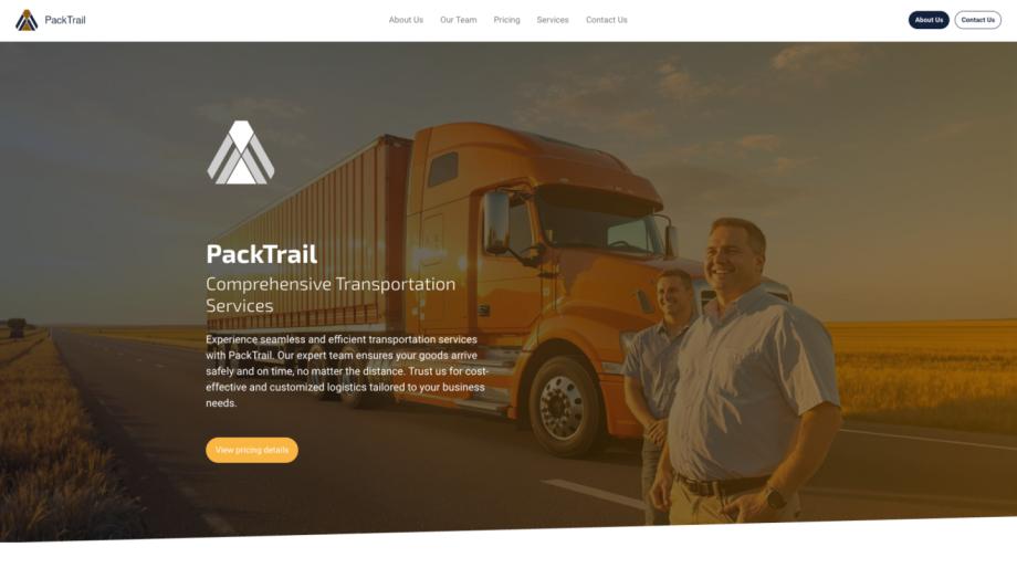 PackTrail - Streamlined Transportation Service Template