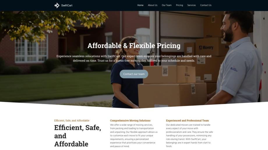 SwiftCart - Streamline Your Moving Company Operations