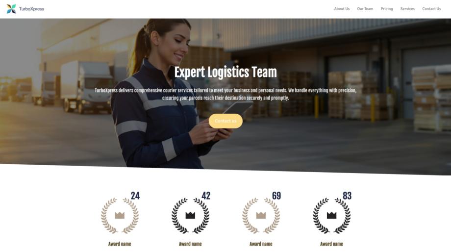 TurboXpress Logistics & Transportation Courier Service Template
