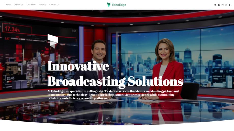 EchoEdge - Modern TV Station Website Template