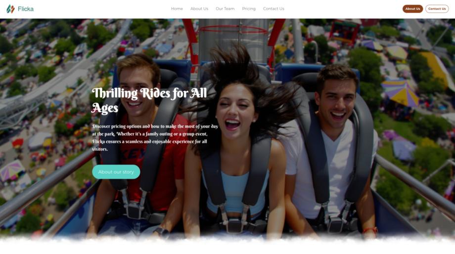 Flicka - Modern Amusement Park Website
