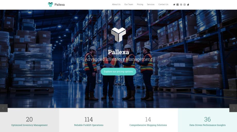 Pallexa - Modern Wholesale & Distribution Warehouse Template