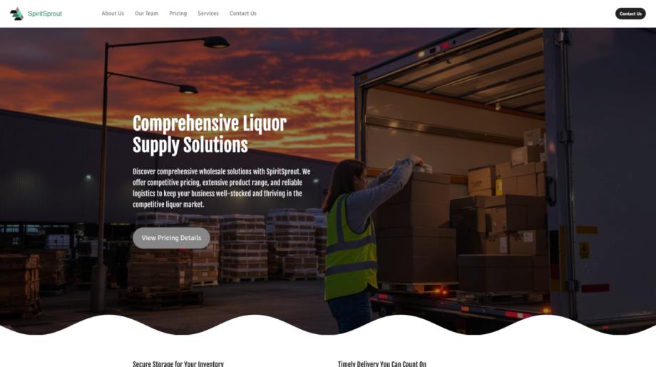 SpiritSprout - Premium Liquor Distributor Template
