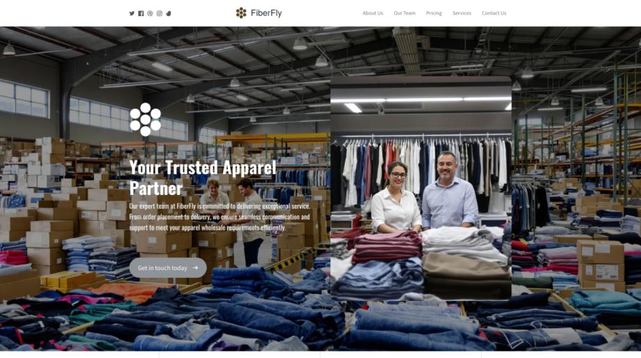FiberFly - Automotive & Industrial Apparel Wholesaler Template