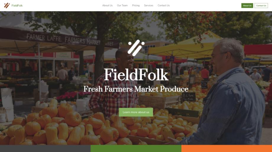 FieldFolk - Agricultural & Farming Farmers Market Template