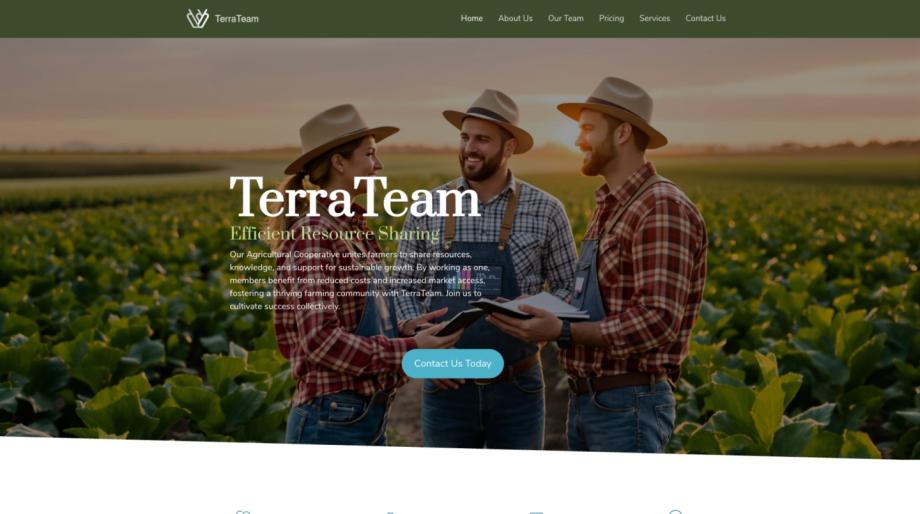 TerraTeam - Agricultural Cooperative Website Template