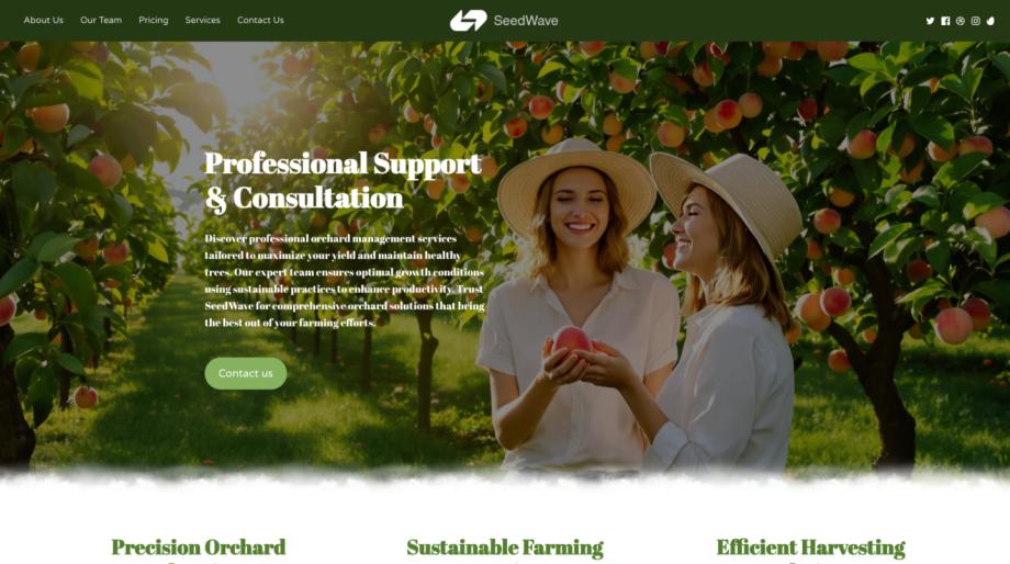 SeedWave - Modern Orchard Management Template